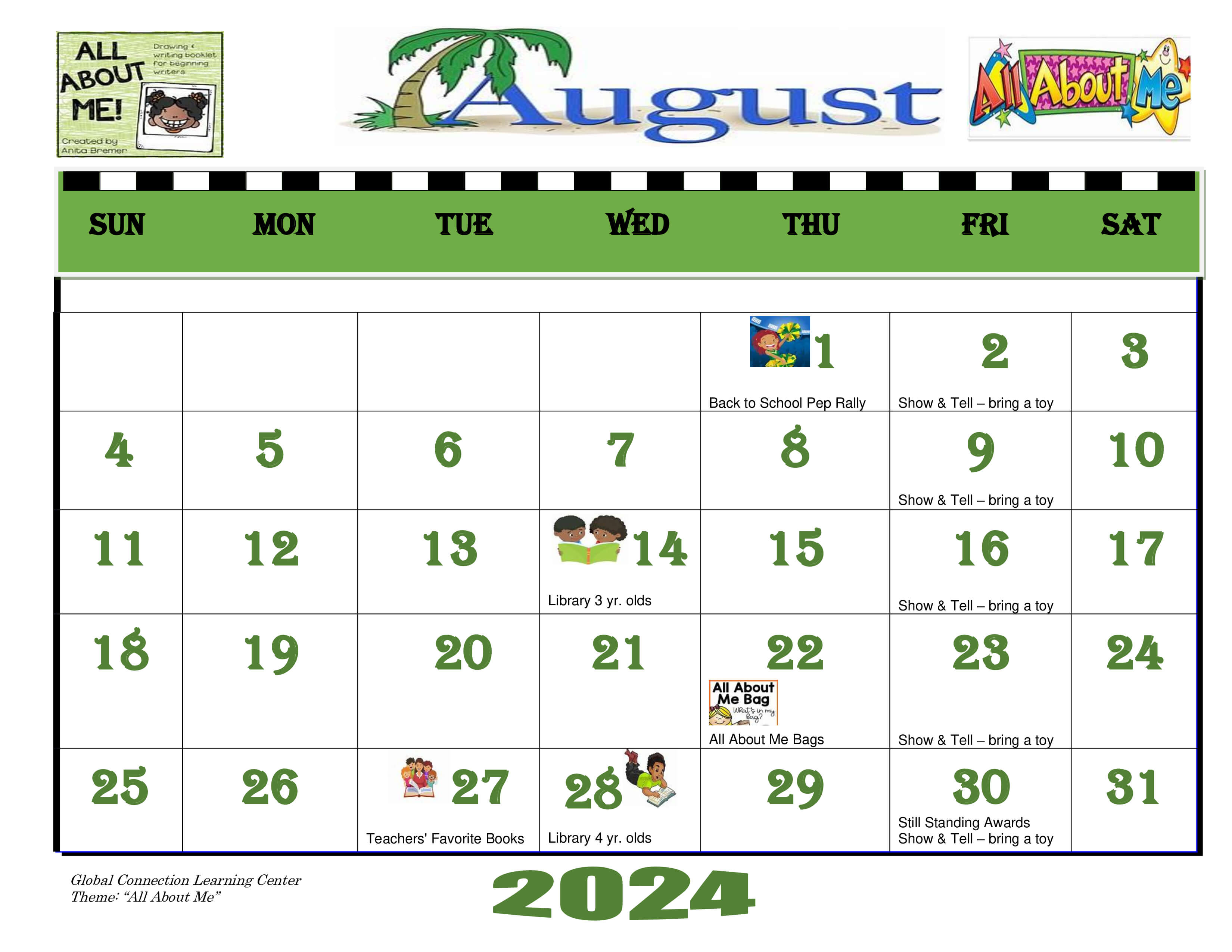 August Calendar